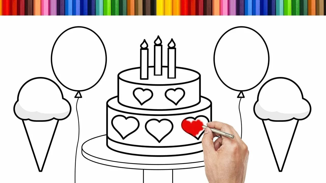 Какие рисунки можно нарисовать на день рождения