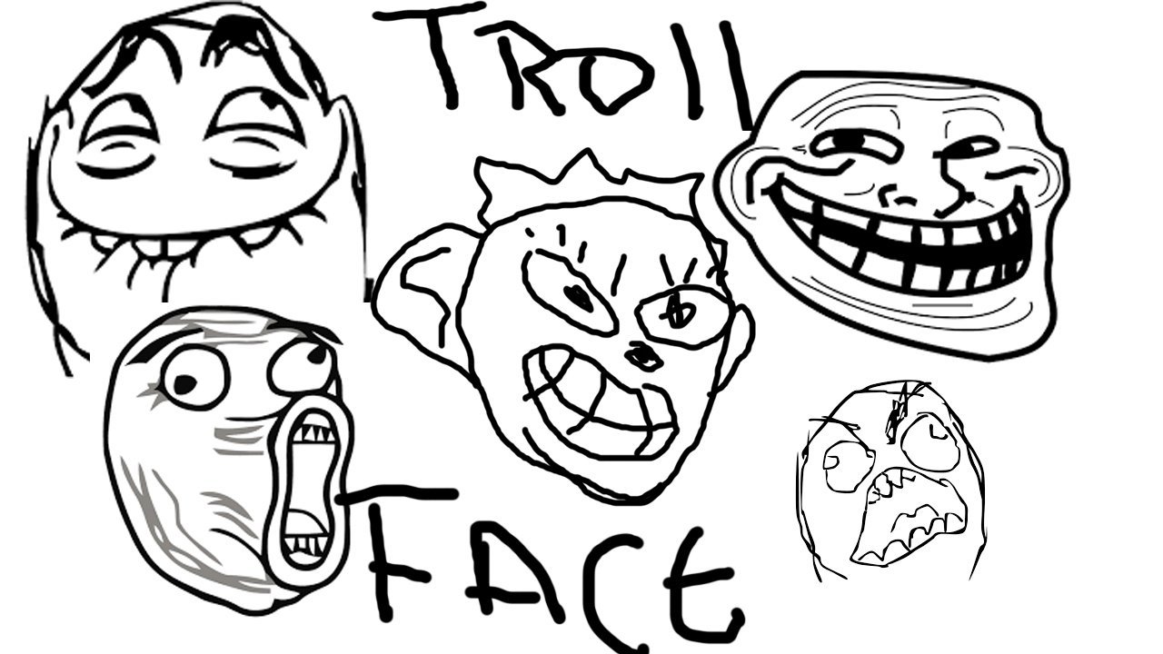 Троллфейс нарисовать. Рисунки для срисовки троллфейс. Как нарисовать Trollface. Троллфейс из символов. Троллфейс тв
