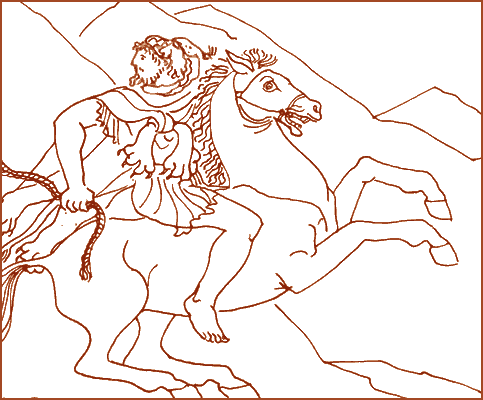 Царь Эврисфей и Геракл. Иллюстрация к 8 подвигу Геракла. Кони Диомеда подвиг Геракла. Подвиг Геракл нарисова.